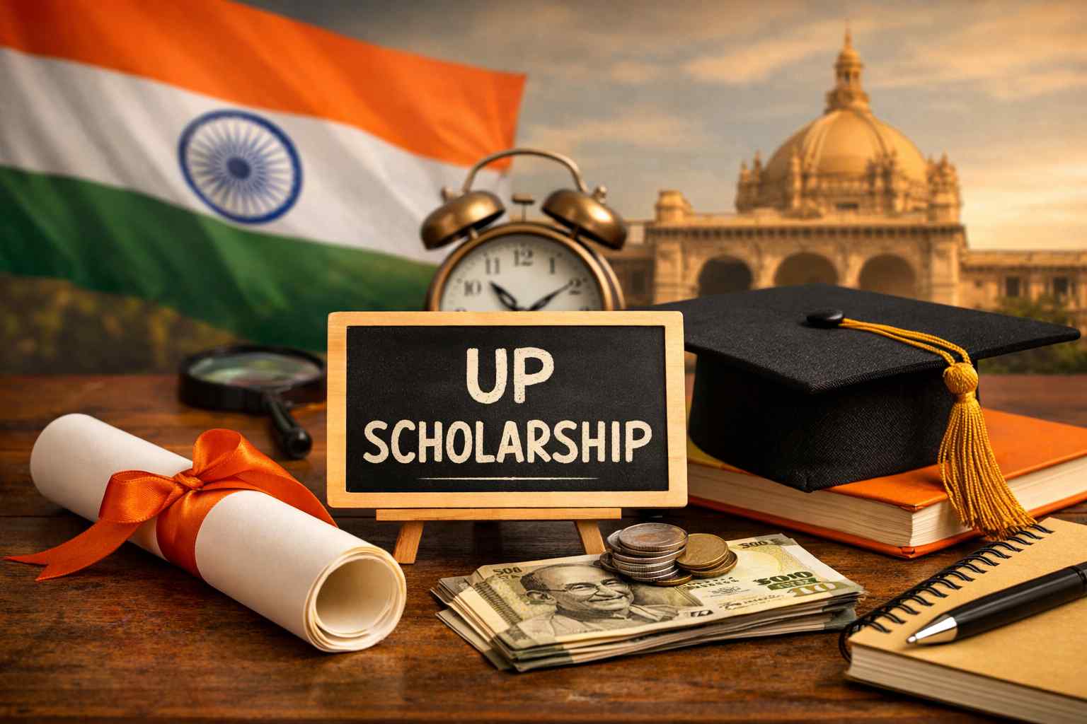 UP Scholarship Login 2026 portal showing students applying online in Uttar Pradesh